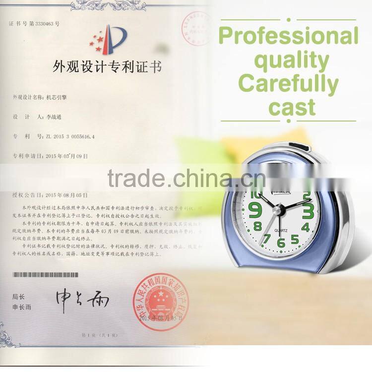 BB08504 pink cartoon semicircular clock,table clock