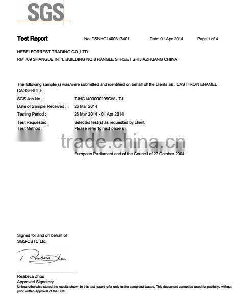 White enamel cast iron roaster rectangular pan/plate