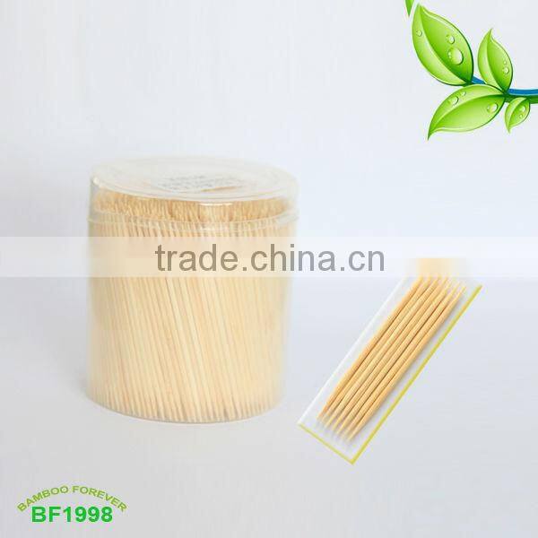 Bamboo forever big PP ruber jar bamboo two piont Toothpick