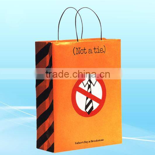 Brown paper bag with chinese characteristic