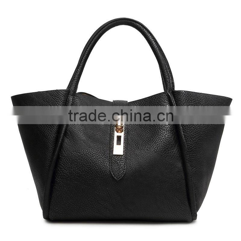 Autumn And Winter 2pcs/Set New Leisure PU Leather Lash Bags Women Tote Handbag For Sale China Factory