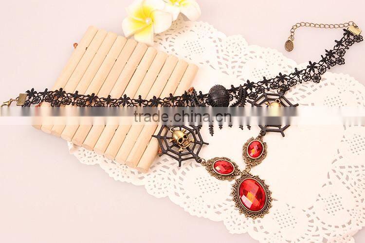 MYLOVE Fashion fantastic halloween chain necklace with web and spider MLY262