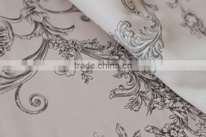 High quality 100% cotton percale printed bed sheet/duvet/bed cover/bedding set