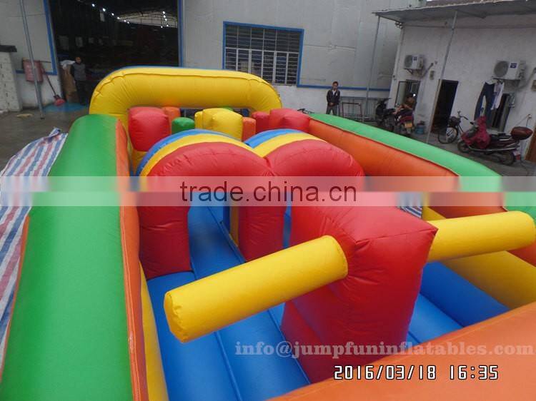 24m Large Obstacle Course adults outdoor challenge sports Boot Camp Inflatable Course for sale