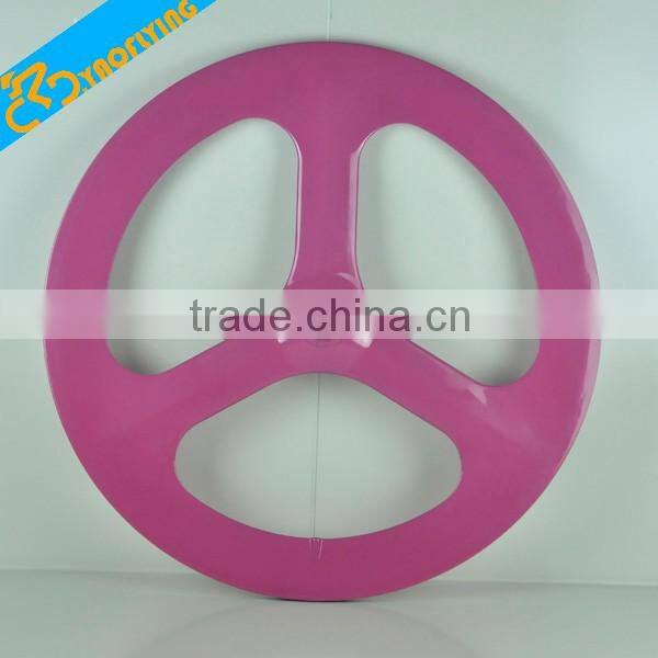 2016 New arrival PINK 3 spoke wheels carbon bike fashion carbon tri-spoke wheels