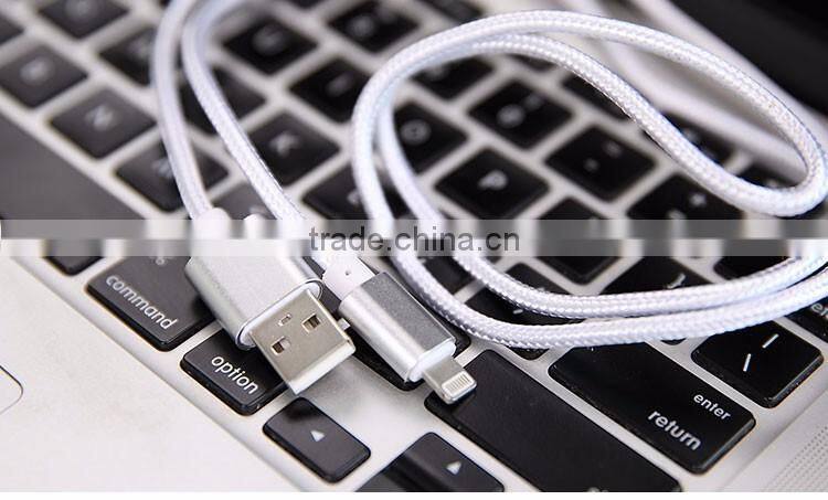 Lighting usb cable Nylon Woven USB Cable for I6 phone accessory cable