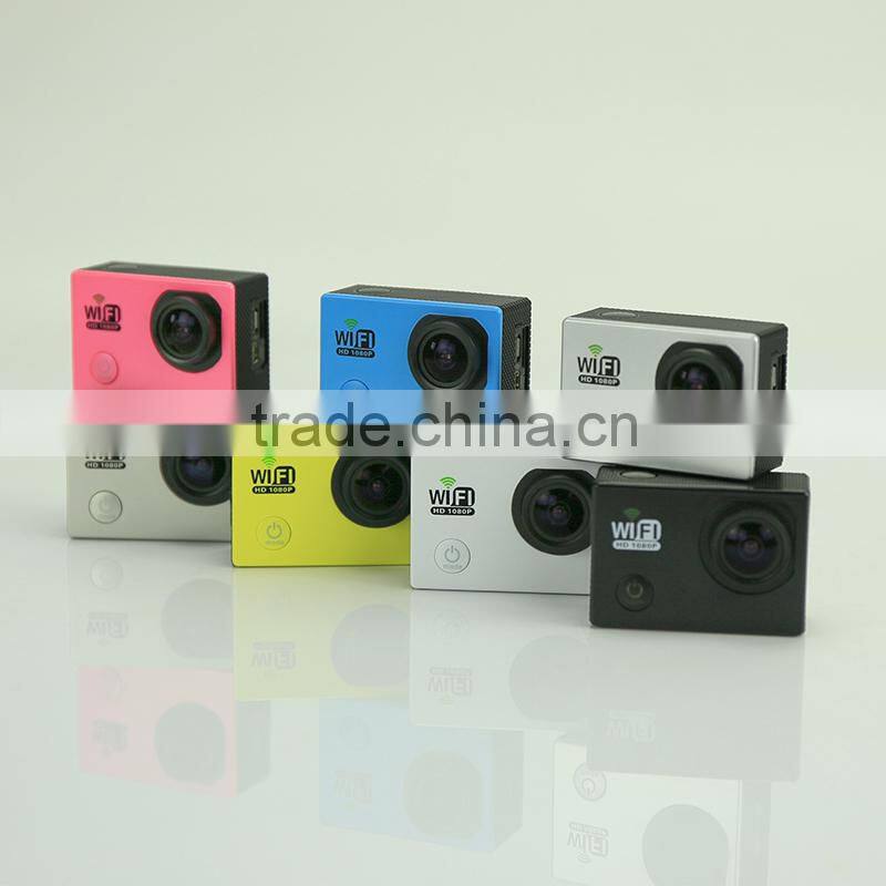 Hot 2.0 inch full hd waterproof wifi sport action camera 1080p