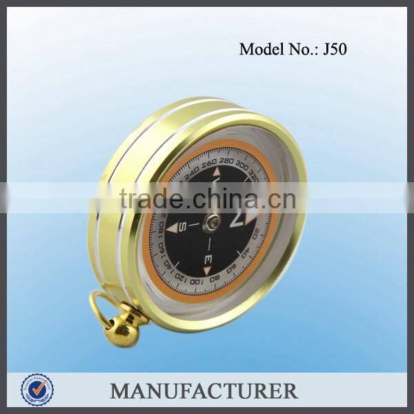 Aluminum Keychain Brass Outdoor Use Compass