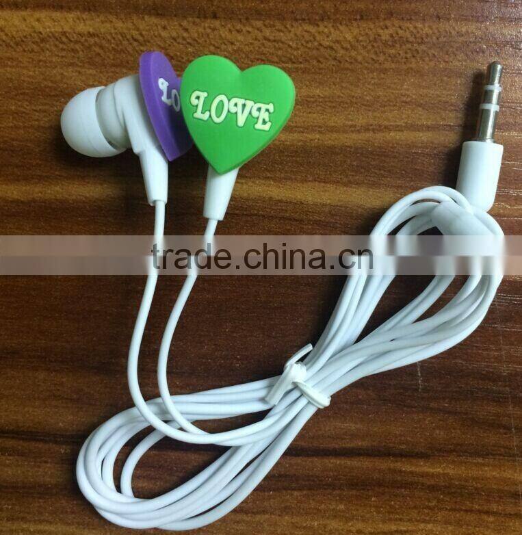 3D earphone with embossed logo for promotion