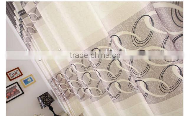 2015 hot sale printed designed No. 10 window curtains, made- up black out fabric in home or hotel