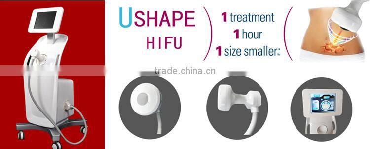 Best-selling ushape hifu body slimming shaping machine/13mm high machine