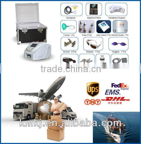 CE ISO approved skin laser for home with ipl and 5 sapphire filters (Free Shipping)