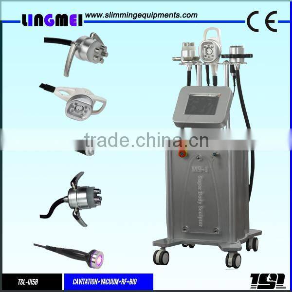 Vertical ultrasound liposuction body slim machine/ best slimming product/ rf cavitation vacuum cellulite reduction machine
