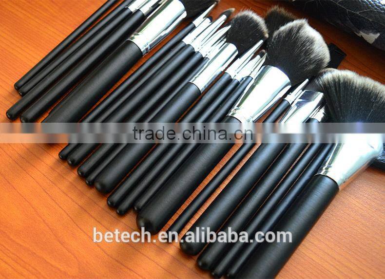 Wood handle makeup brushes kit Retro style boxed 22pcs