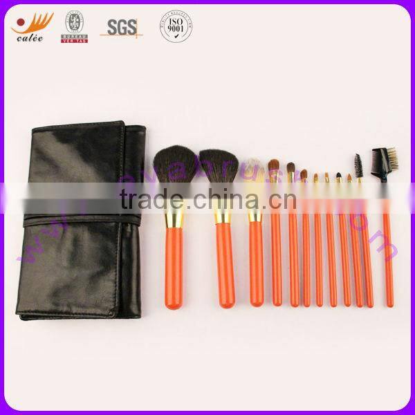 12pcs goat hair private label makeup tools with shinning color
