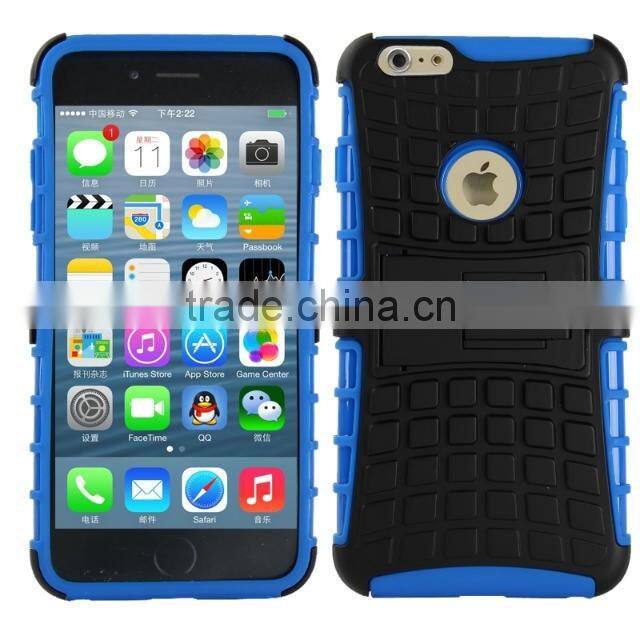 Multicolor TPU+PC Armor Spider Hybrid Kickstand Cell Phones back cover for iPhone 6/6 plus