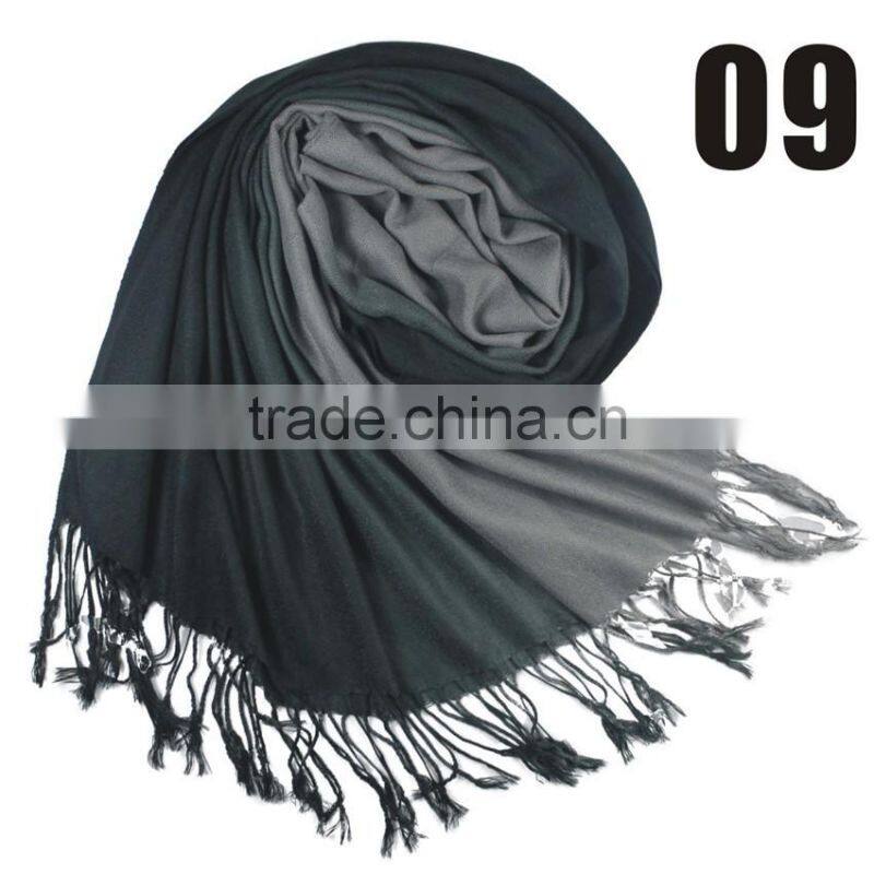 New Gradient Elegant Pashmina Light Soft Warm Comfortable Lady Scarf Pashmina Wrap Shawl Stole 190 x 70cm Approx 30 Colors