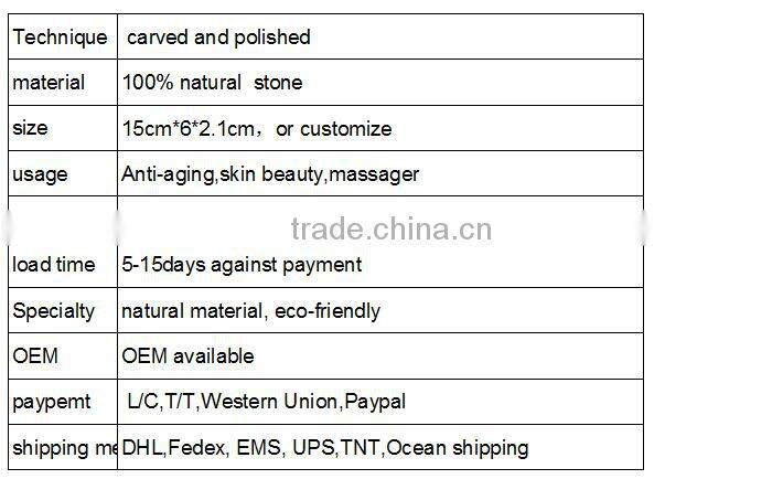 2016 jade healing stones face massage stone jade roller