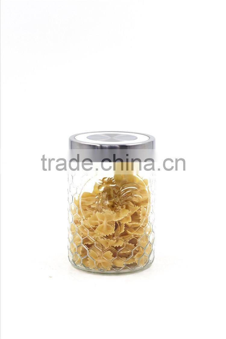 airtight glass canister plastic lid
