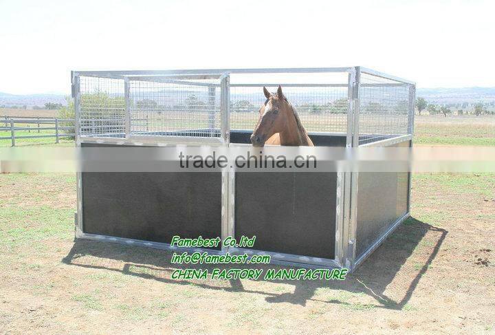 Horse Stable Front Panel with Plastic kick Panels Horse Stall