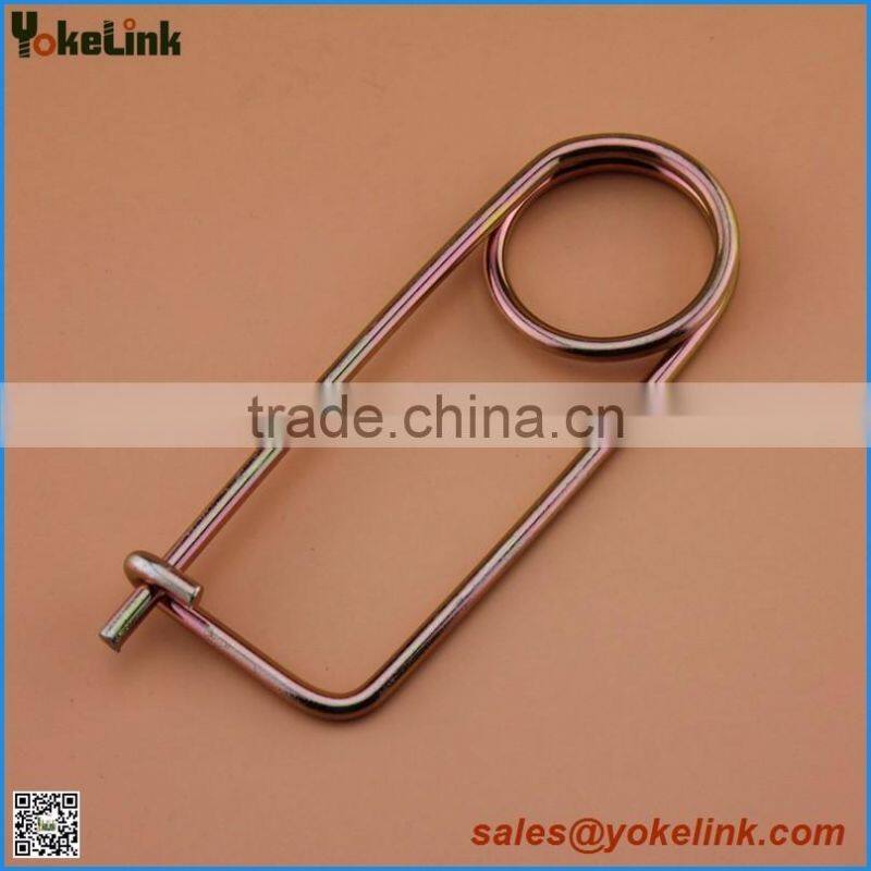 Zinc plated carbon steel safety spring clip