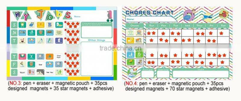 Magnetic Dry Erase Wall Sticker Printed Whiteboard Weekly Calendar 60 x 40 cm