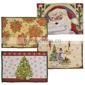 Christmas sets/Christmas Printed Hat&Pads&Oven Mitt/Christmas Clown Topper