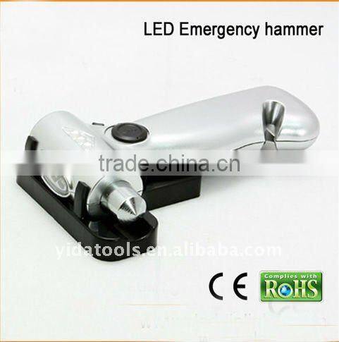 LED Emergency Hammer with Seat Belt Cutter