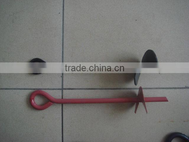 Q235 galvanized earth screw anchor