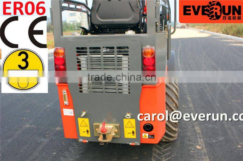 Everun ER06 Hydrostatisch Mini Radlader/Hoflader for farm mit CE/Euro 3