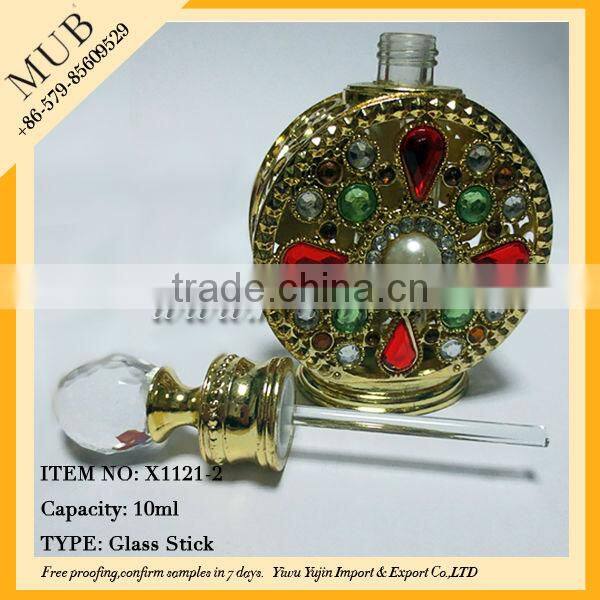 10ML 12ML Golden Luxury Bottles for Concentrated Perfumes Oil Bottles