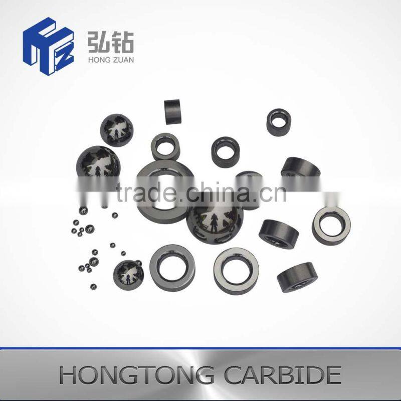 Customized Diameter Tungsten carbide ball and valve seat for pen parts and compenents