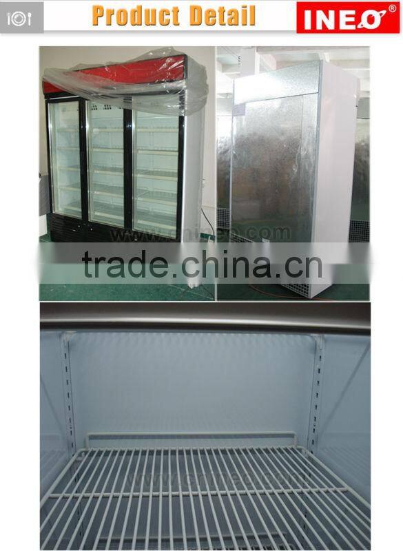 3 doors supermarket vertical beverage refrigerator/energy drink refrigerator/retail refrigerator