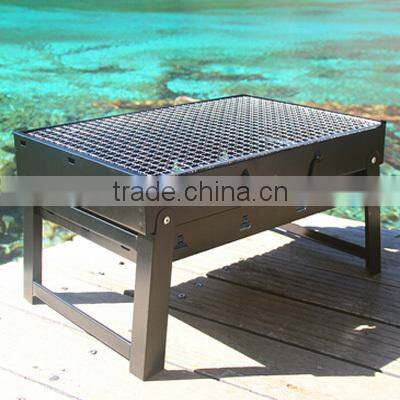 hand case shape folding portable bbq grill