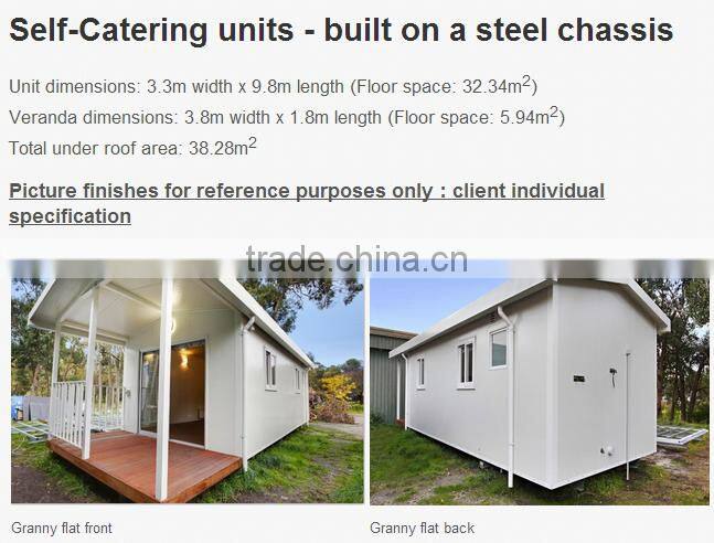 flat pack prefab steel structure mobile house