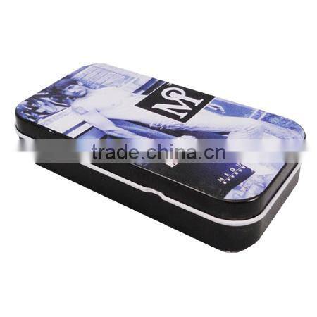 chocolate candy square cookie tin box