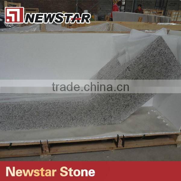 Newstar White granite G655 l shape granite countertop