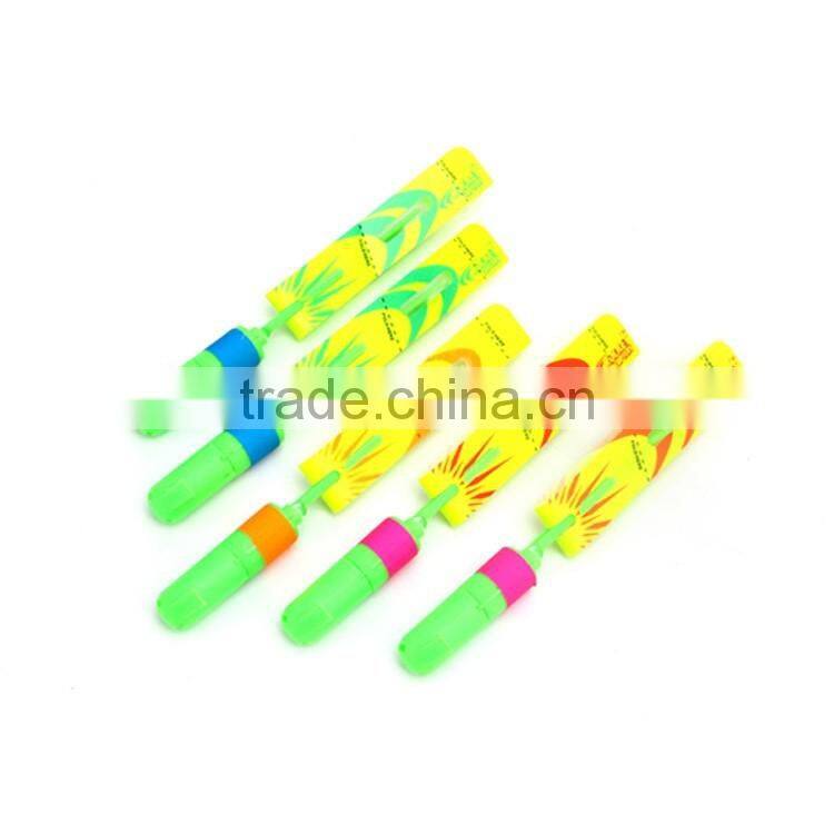 LED Rocket Launcher Copters, bamboo dragonfly toys charm