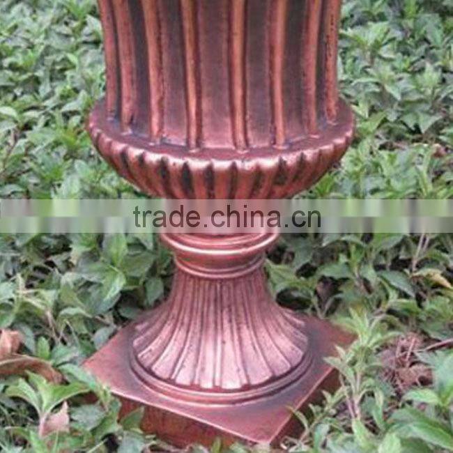Classical Polyresin Bronze Outdoor Pots Flower Planter