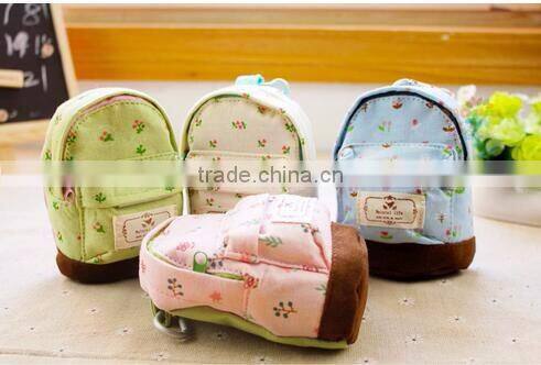 cy276 Fashion Cute Mini Schoolbag Design Coin Purse Children Pencil Case Women Cosmetic Bag Key storage Bag