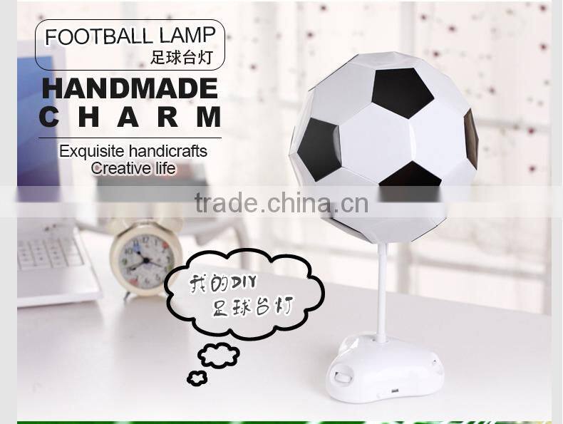 Creative DIY Handmade Football Decorative Table Lamp, Personality World Cup Football Lamp Colorful Atmosphere Night Light Lamp