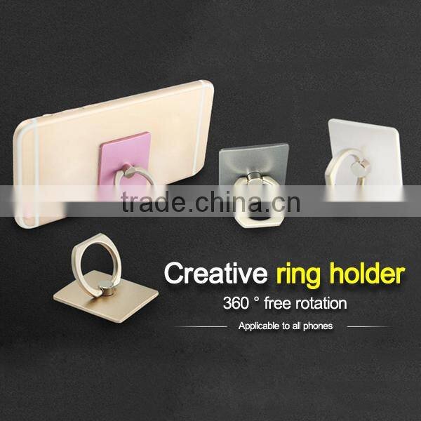 Fashion 360 degree rotating mobile phone ring holder, metal ring stand wholesale