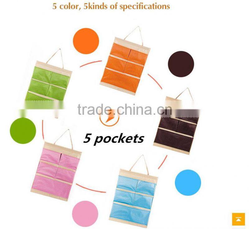 Foldable hanging wall storage pocket storage organizer oxford various styles