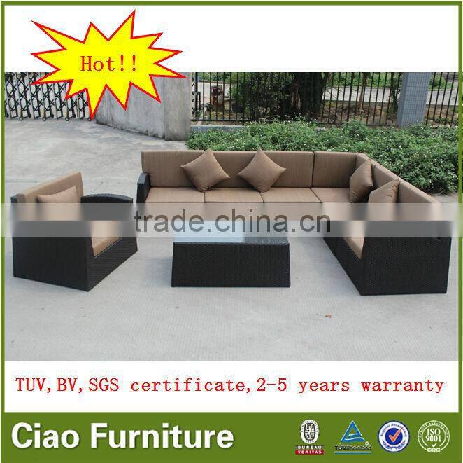 Outdoor pool side UV resistance rattan chaise lounge chair