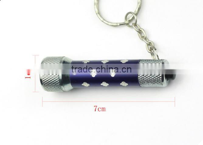 LED Flashlight Torch Zinc Alloy keychain/Mini outdoors Torch