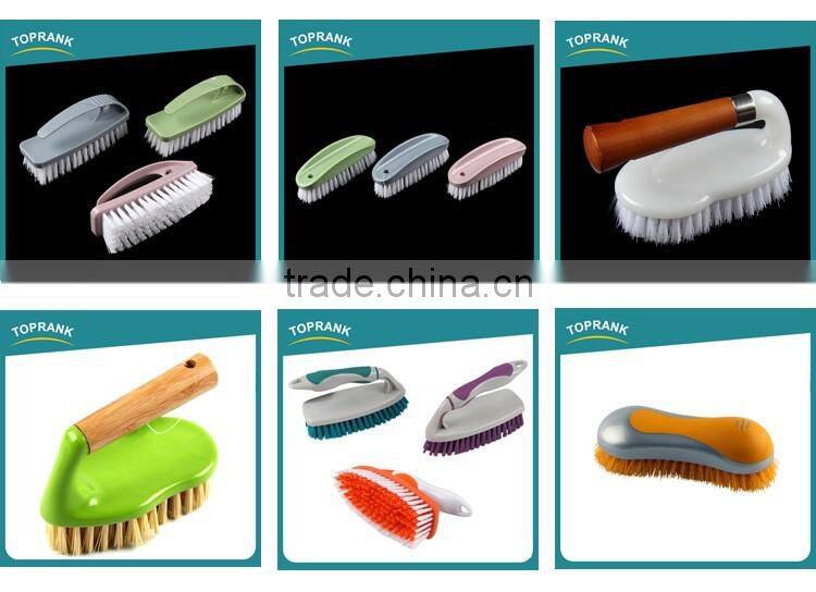 Toprank Factory Cheap Household Clothes Shoe Handle Washing Brush Plastic Laundry Wash Brush With PP Bristle