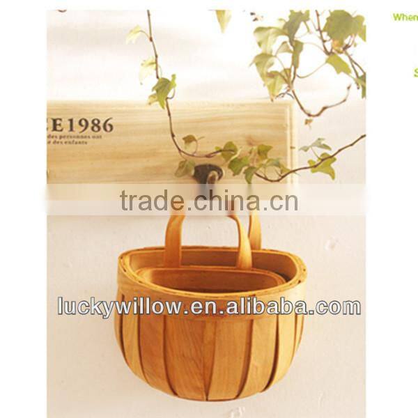new wholesale woven wood fruit basket