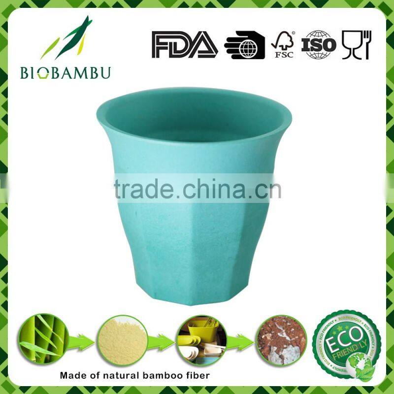 China manufacturer simple style eco friendly bamboo fiber picnic cup without ear