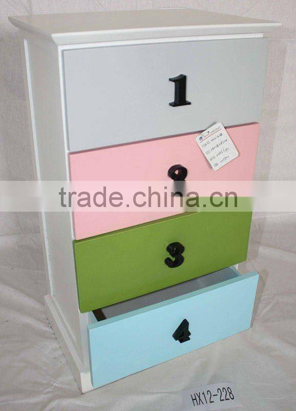 Countryside style nightstand table