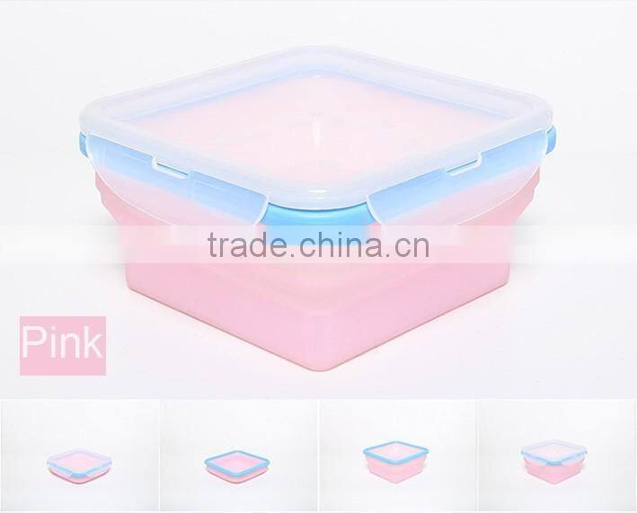 Silicone Food Storage Lunch Box Containers